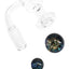 Quartz 14.5 mm Male Terp Slurper Banger – 2 mm – Dichro Beads – Assorted Colors