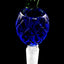 Colored Glass Pineapple Bowl “Tiki Topper” – 14.5 mm Male
