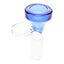 Colored Glass 14.5 mm Male Bowl with Handle “Grip Pop”