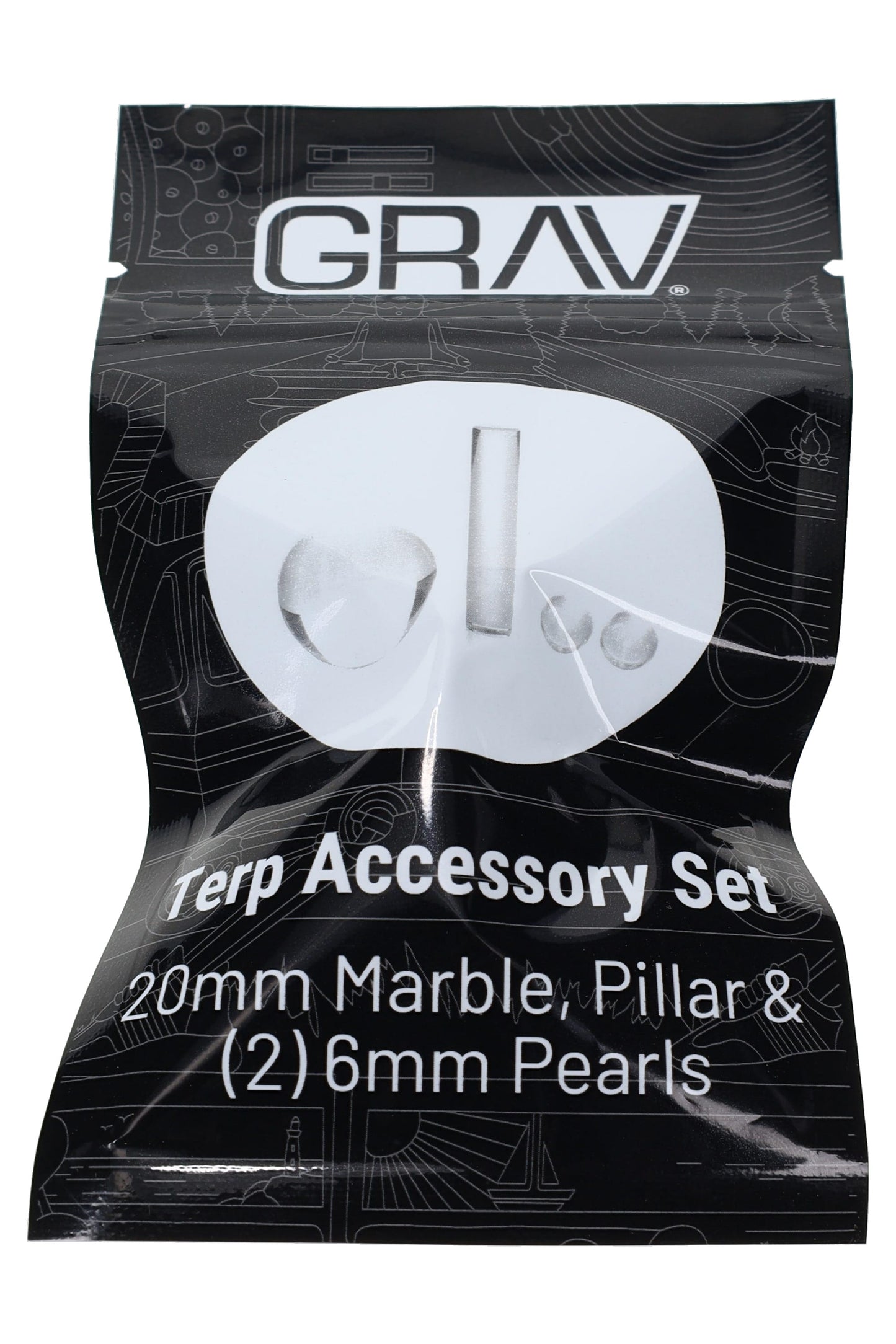 GRAV Terp Accessory Set – Marble, Pillar & Pearls
