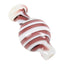 White Spiral Stripe Glass Carb Cap – Blue/Plum