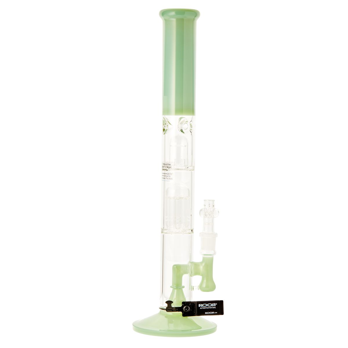 RooR 18" 10 Arm Tree Perc Straight Waterpipe - Green