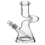 Calibear 9mm Zong Bong Beaker Glass Water Pipe | Heavy Duty Z-Curve Bong