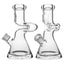 Calibear 9mm Zong Bong Beaker Glass Water Pipe | Heavy Duty Z-Curve Bong