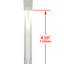 TAG - 18/14MM 6 Row x 3 (54 Hole) Open End Gridded Super Slit Downstem (5.50")