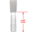 TAG - 18/14MM 6 Row x 3 (54 Hole) Open End Gridded Super Slit Downstem (5.50")