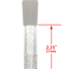 TAG - 18/14MM 6 Row x 3 (54 Hole) Open End Gridded Super Slit Downstem (5.50")