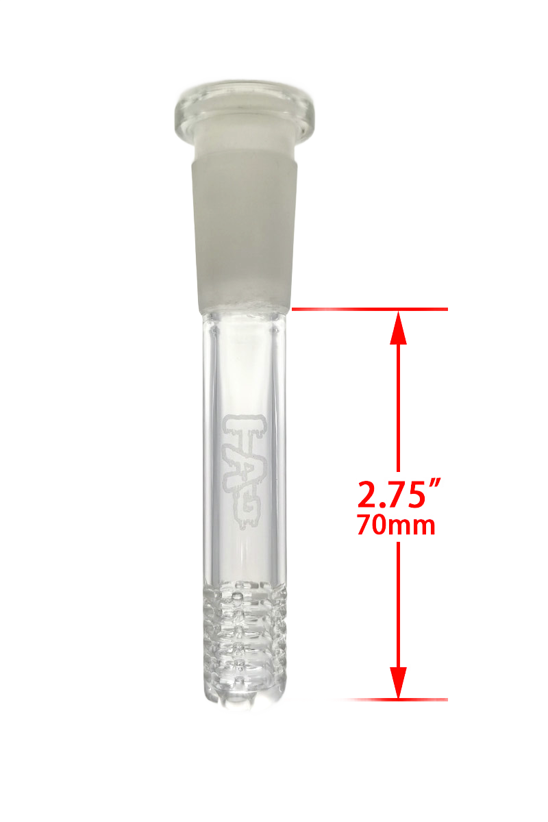 TAG - 18/14MM 6 Row x 3 (54 Hole) Open End Gridded Super Slit Downstem (5.50")