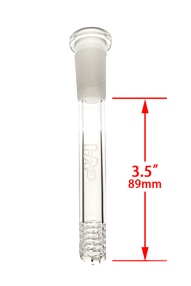 TAG - 18/14MM 6 Row x 3 (54 Hole) Open End Gridded Super Slit Downstem (5.50")