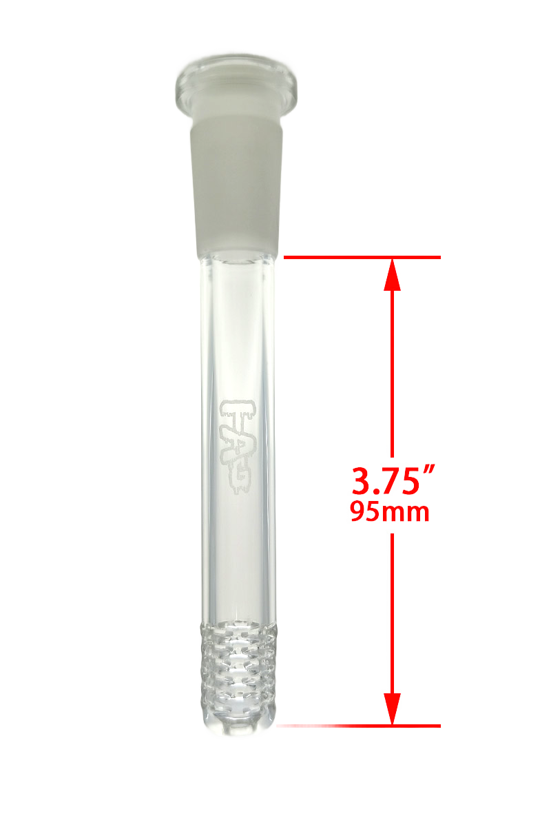 TAG - 18/14MM 6 Row x 3 (54 Hole) Open End Gridded Super Slit Downstem (5.50")
