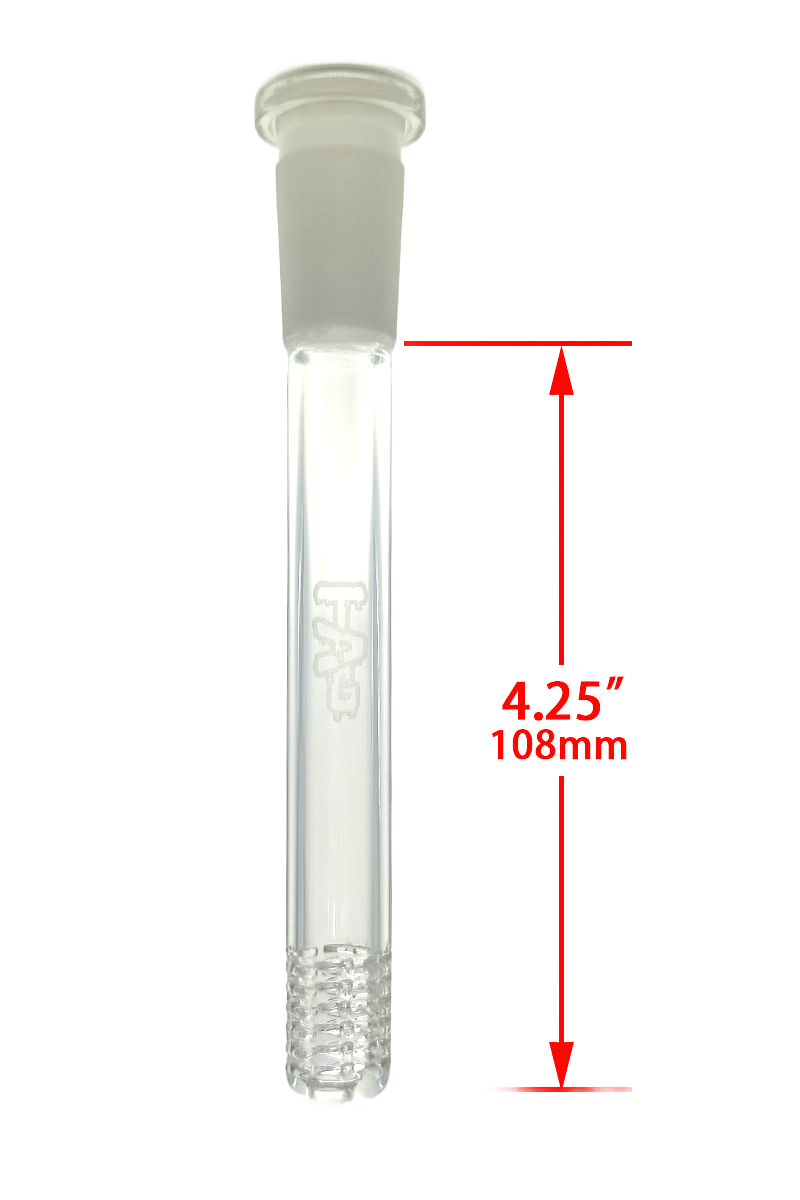 TAG - 18/14MM 6 Row x 3 (54 Hole) Open End Gridded Super Slit Downstem (5.50")
