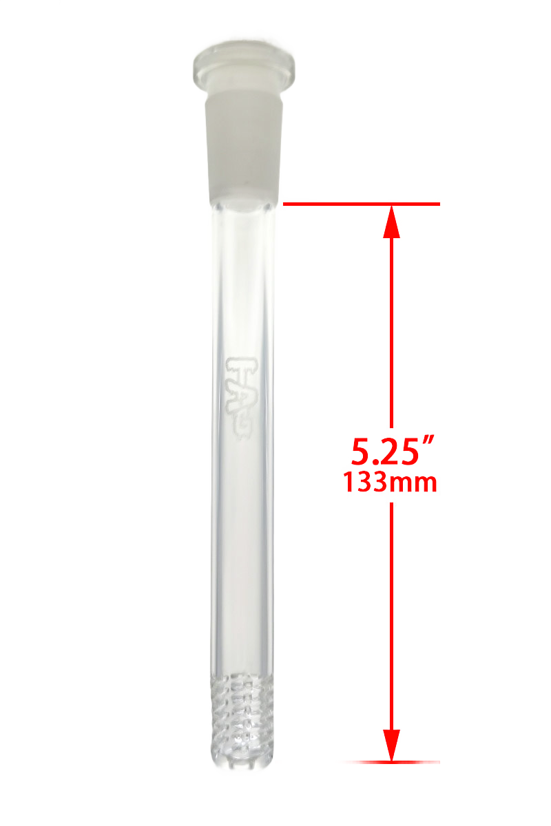 TAG - 18/14MM 6 Row x 3 (54 Hole) Open End Gridded Super Slit Downstem (5.50")