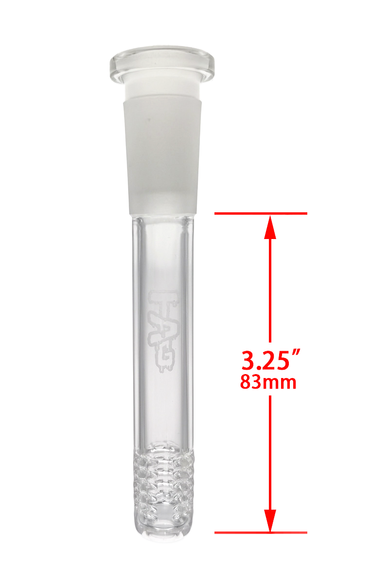 TAG - 18/14MM 6 Row x 3 (54 Hole) Open End Gridded Super Slit Downstem (5.50")