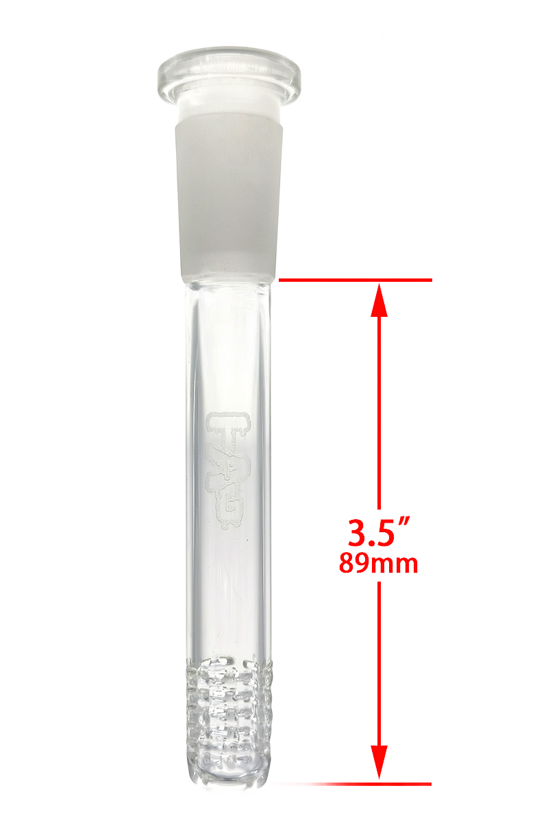 TAG - 18/14MM 6 Row x 3 (54 Hole) Open End Gridded Super Slit Downstem (5.50")