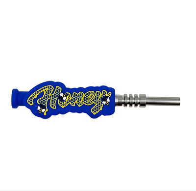 Honeycomb Nectar Sipper Silicone & Titanium Straw