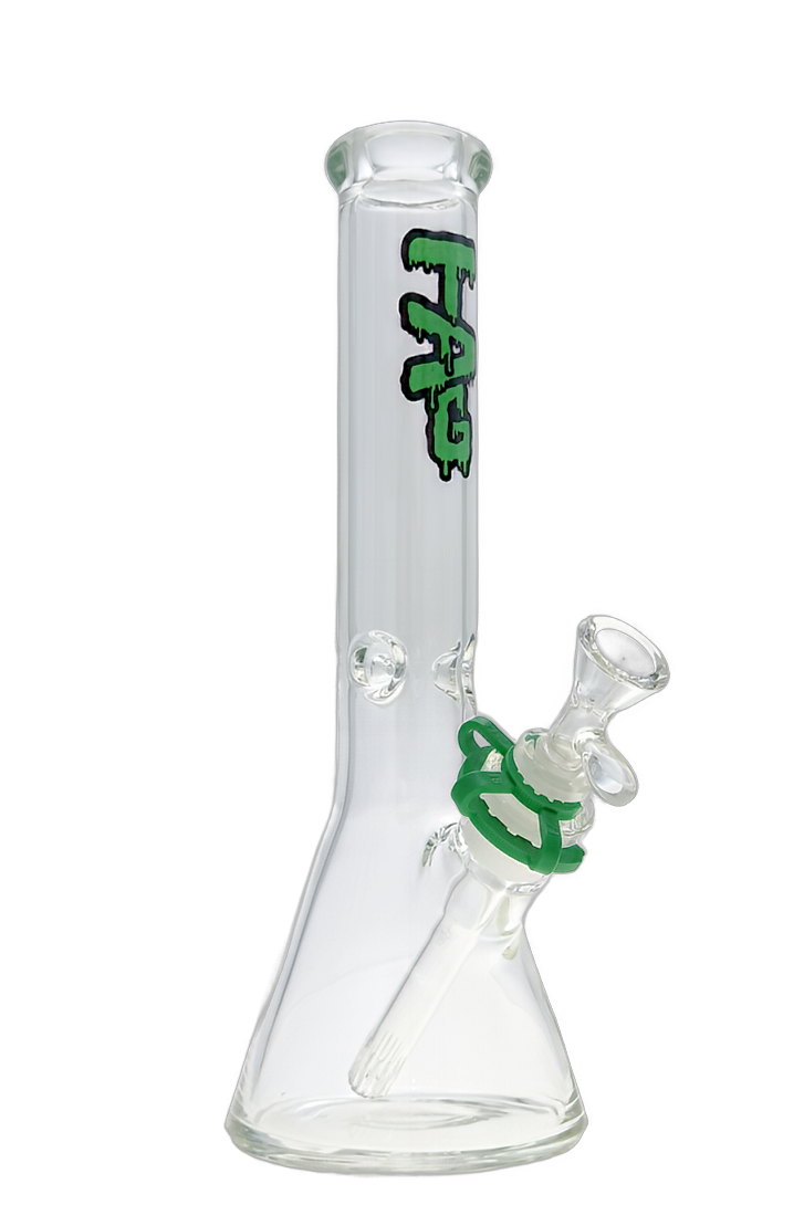 TAG - 12" Beaker 44x4MM - 18/14MM Downstem (4.00")