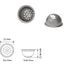 Bowl in Stainless Steel (2-pack) for Outdoor Silicone Pipe
