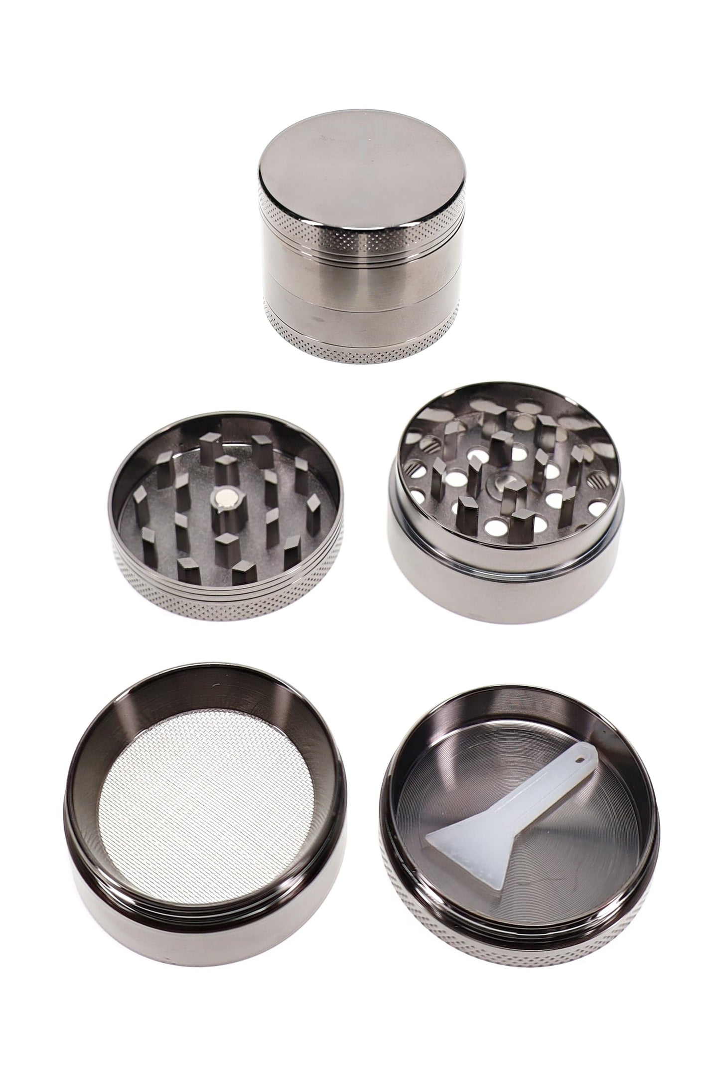 4-Part Metal Herb Grinder “Pocket Puck” – 1½″