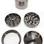 4-Part Metal Herb Grinder “Grip Ring” – 2″