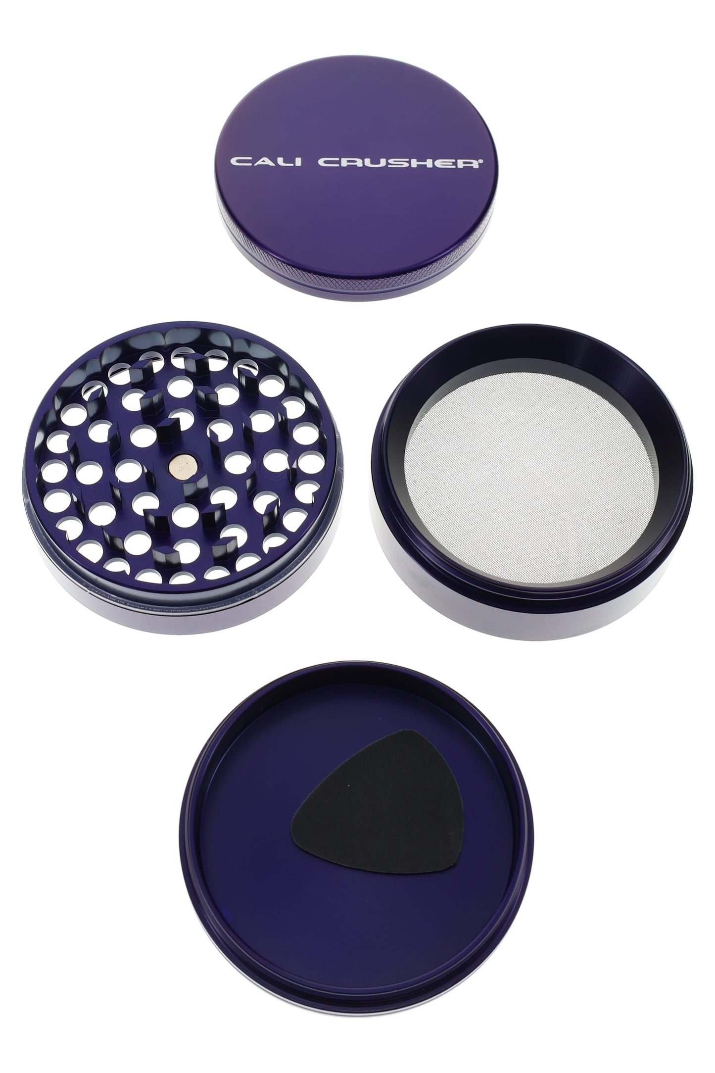 Cali Crusher O.G. 4-Part Metal Herb Grinder – 2.5″ – Assorted Colors