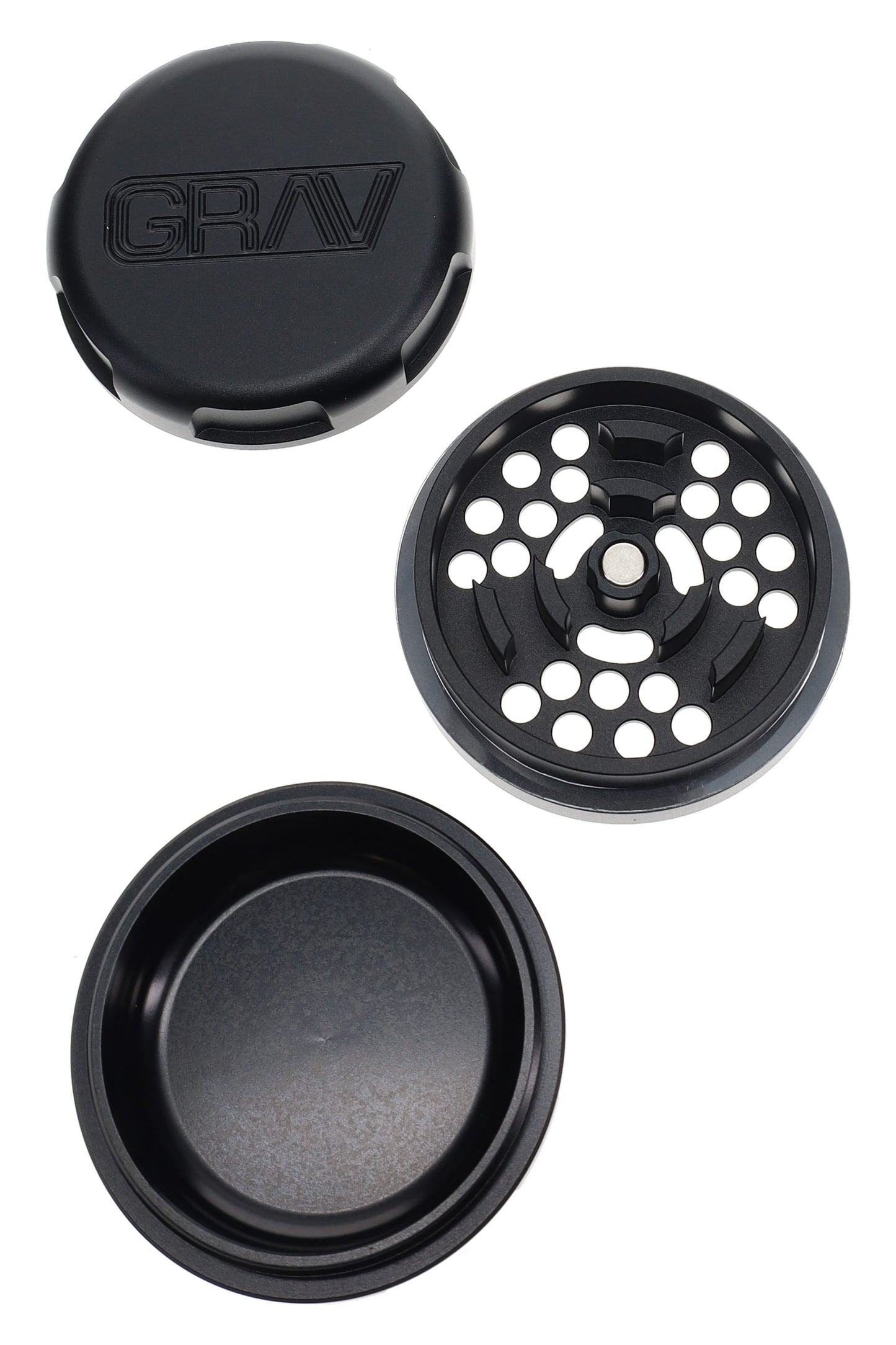 GRAV 3-Piece Metal Herb Grinder – 2.75″