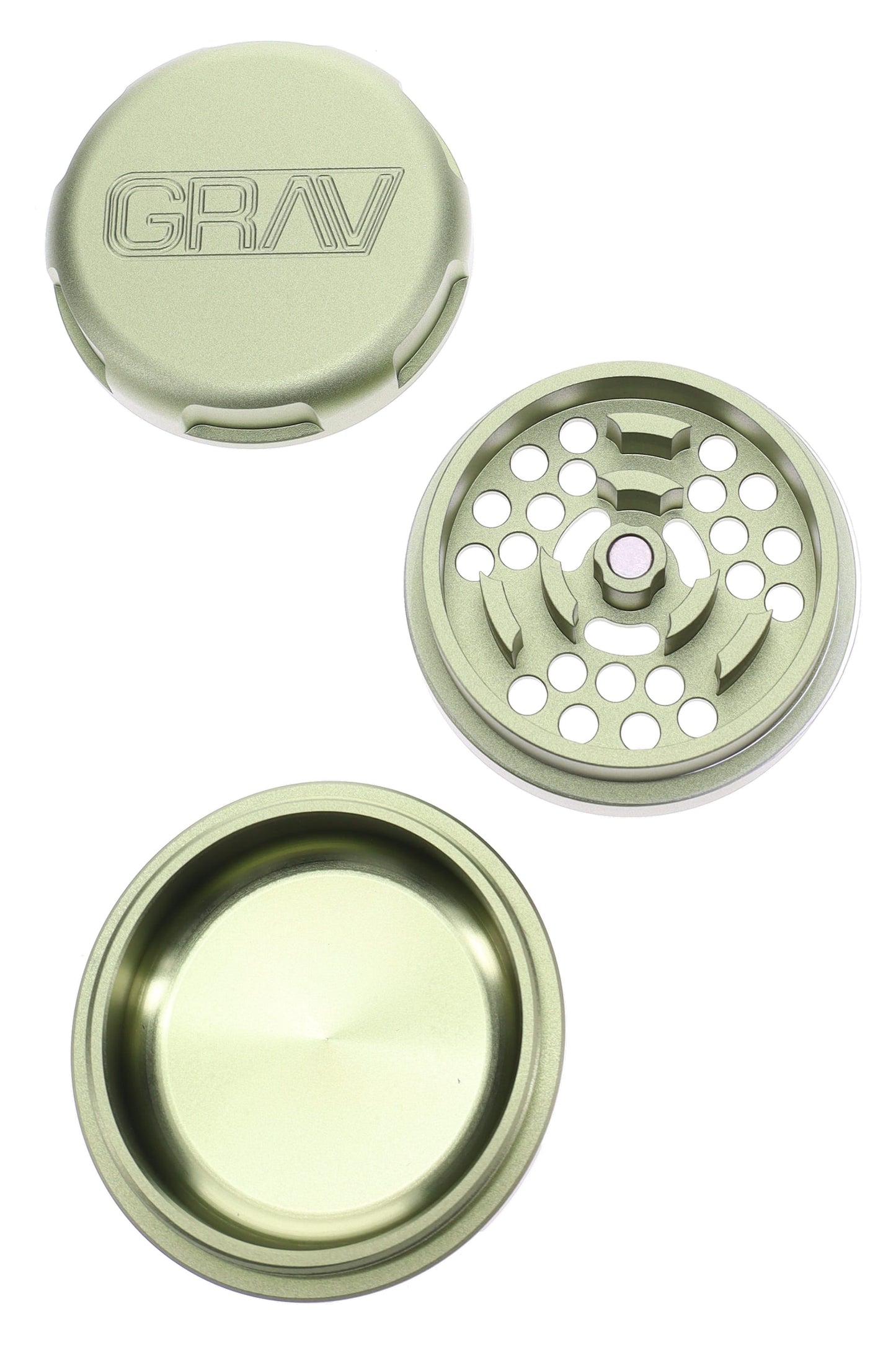 GRAV 3-Piece Metal Herb Grinder – 2.75″