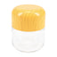 Glass Stash Jar – Wood-Grain Tamper Cap