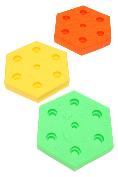 (Assorted Colors) Honeycomb Silicone Bowl Display – 5″