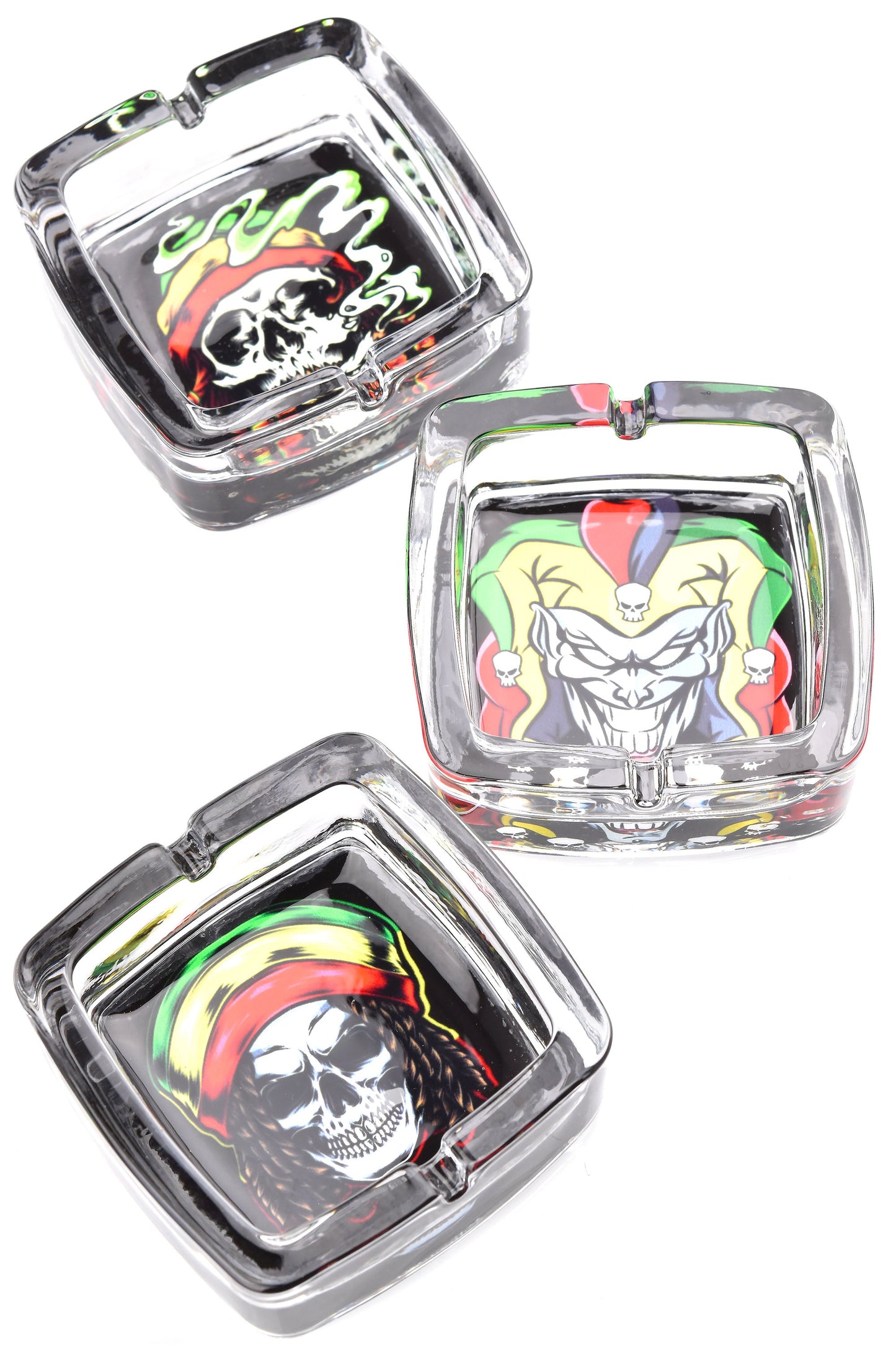 3.5″ Square Glass Ashtray – Pop Designs