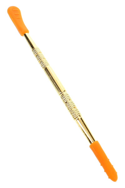 Gold Metal Dab Tool with Silicone Tips – 4½″ – Assorted Colors