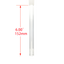 TAG - 18/14MM 6 Row x 3 (54 Hole) Open End Gridded Super Slit Downstem (5.50")