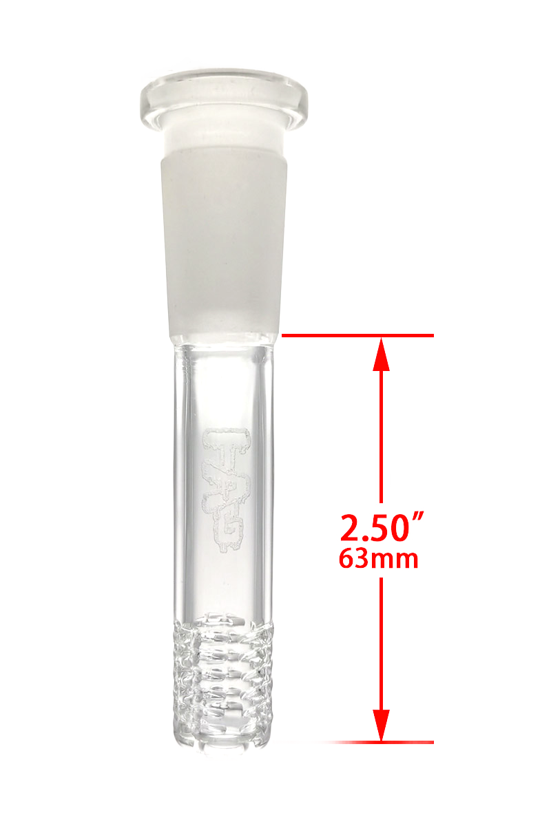 TAG - 18/14MM 6 Row x 3 (54 Hole) Open End Gridded Super Slit Downstem (5.50")