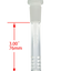TAG - 18/14MM Open End 32 Slit Multiplying Rod Downstem