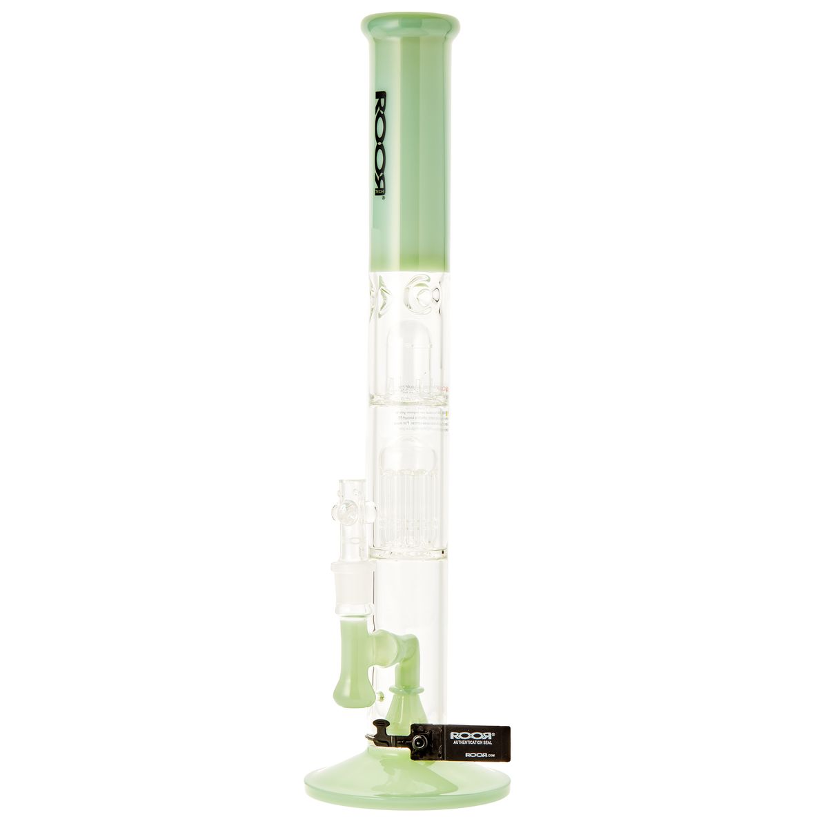RooR 18" 10 Arm Tree Perc Straight Waterpipe - Green