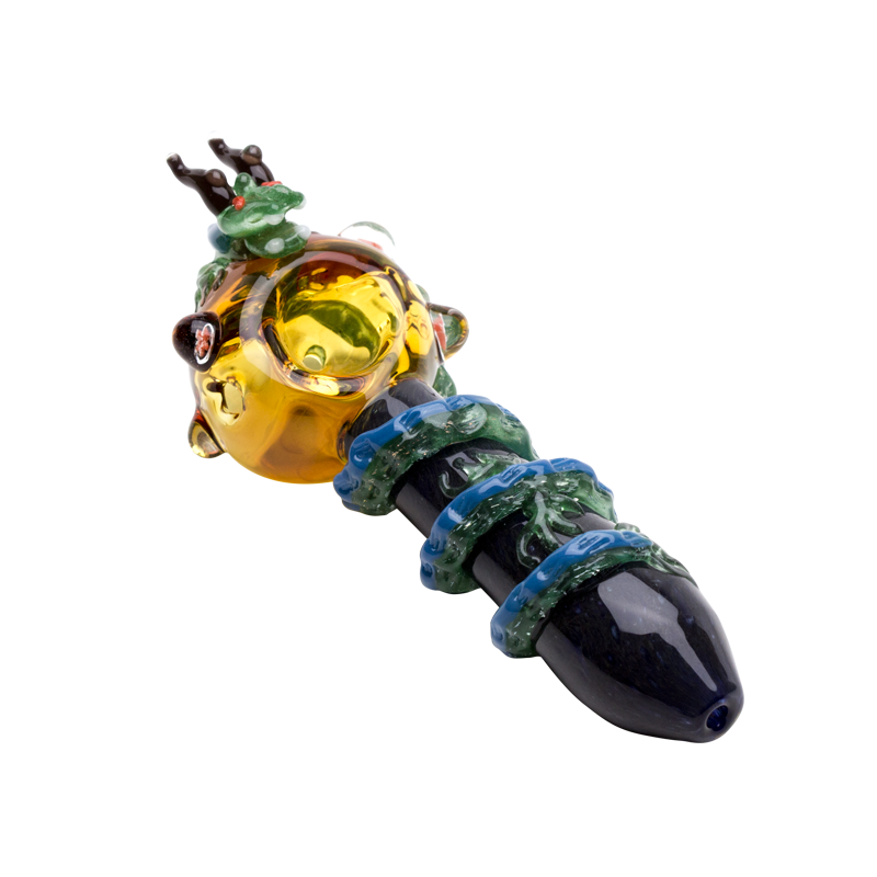 Empire Glassworks “Dragon Sphere” Glass Hand Pipe – 4½″ – US-Made