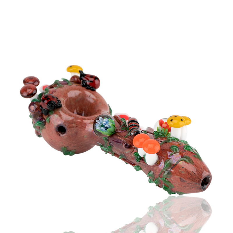 Empire Glassworks “Bug’s Life” Glass Hand Pipe – 4½″ – US-Made