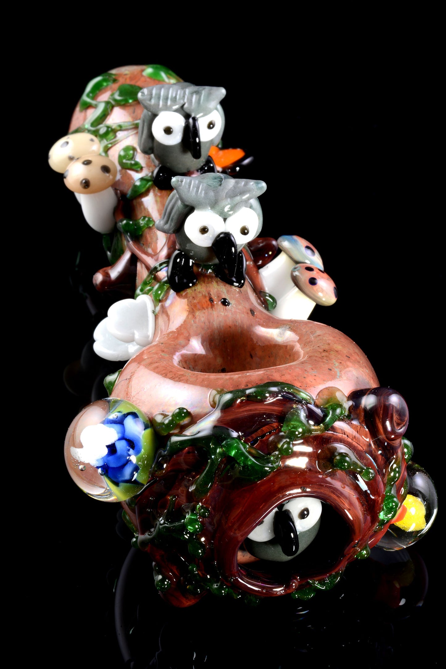 Empire Glassworks “Hootie’s Forest” Glass Hand Pipe – 4½″ – US-Made