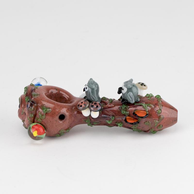Empire Glassworks “Hootie’s Forest” Glass Hand Pipe – 4½″ – US-Made