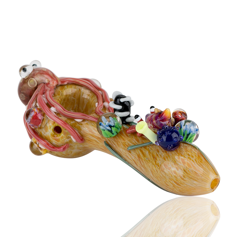 Empire Glassworks “Kraken” Glass Hand Pipe – 4½″ – US-Made