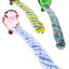 Swirl Striped Glass Sherlock Pipe “Neon Ripple” – 7.5″ – Assorted