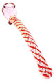 Swirl Striped Glass Sherlock Pipe “Neon Ripple” – 7.5″ – Assorted