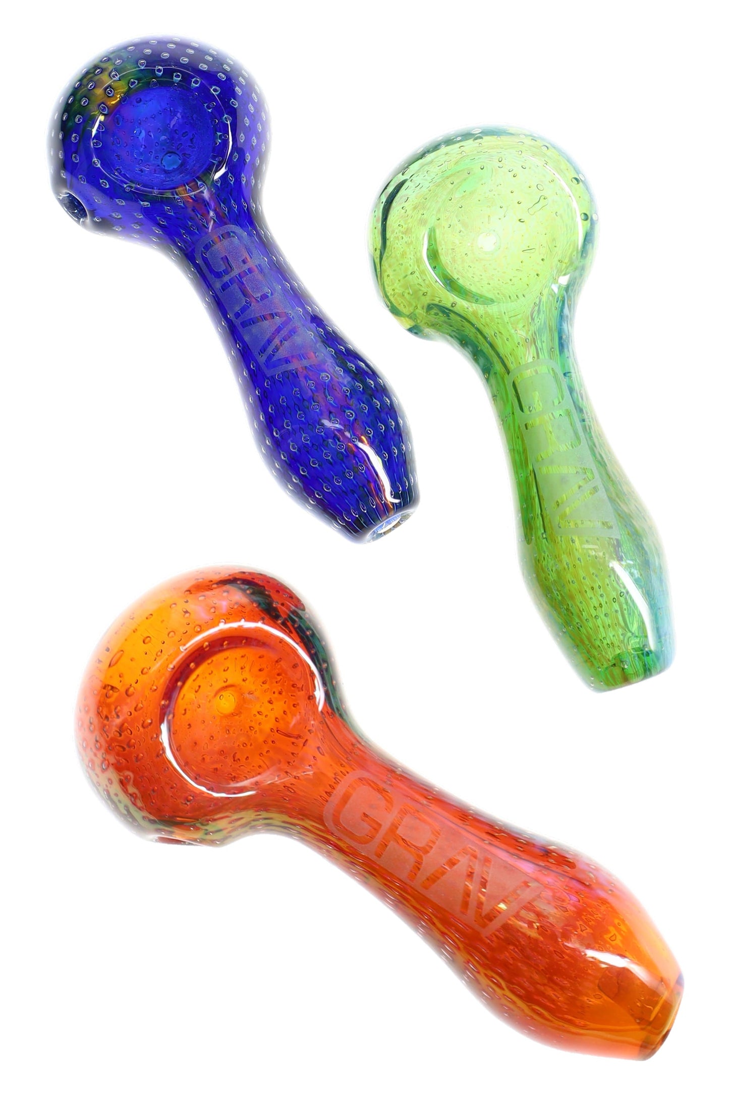GRAV 4″ Bubble Trap Glass Spoon Pipe – Assorted Colors