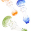 Frit Indented Clear Glass Hand Pipe “Bubble Grip” – 3½″ – Assorted Colors