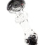 Frit Indented Clear Glass Hand Pipe “Bubble Grip” – 3½″ – Assorted Colors