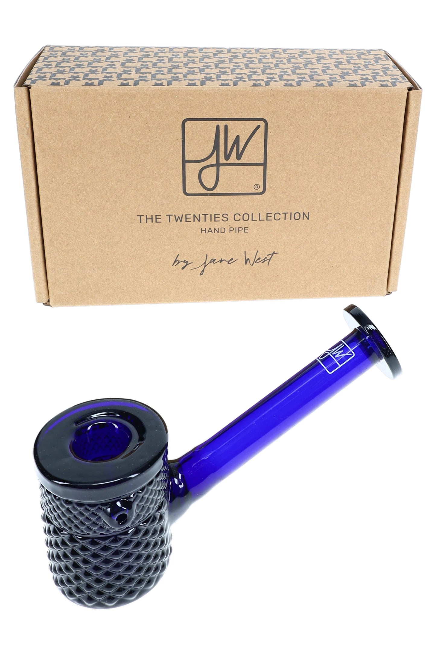 Jane West Twenties Collection Glass Hand Pipe – 8¼″