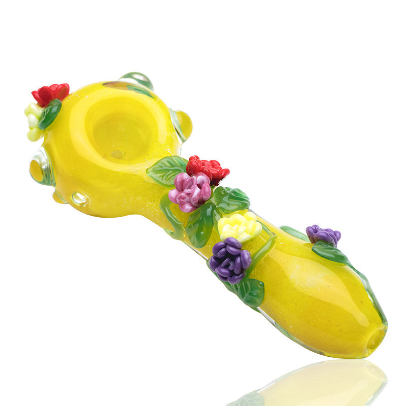 Empire Glassworks “Sunshine Garden” Spoon Pipe – 4″ – US-Made