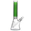 Calibear Deep Sandblasted Glass Beaker Bong | 8" & 14" Artistic Water Pipe