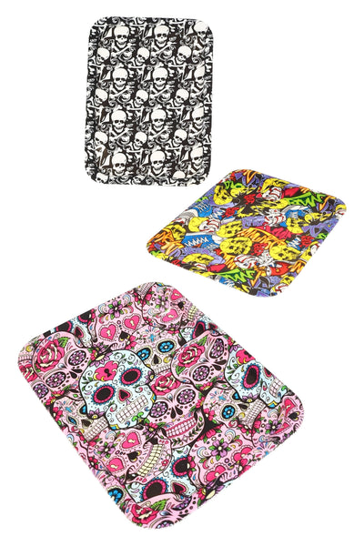 Small Silicone Design Rolling Tray – 8″ × 6″ – Assorted Colors