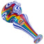 Crush Eye Candy Artisan Hand Pipe - Vibrant Borosilicate Glass Spoon, 4"