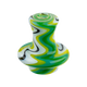 Green Swirl Cap + 2 pearls  (BX155A)